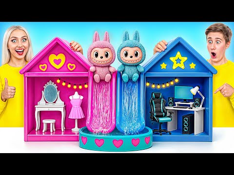 We Build Amazing Doll House for Labubu | Funny Moments by Multi DO Smile