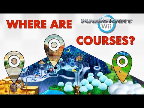 Where are Mario Kart Wii Courses Located in the Mario World?