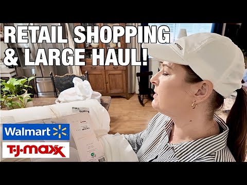 TJ MAXX & WALMART SHOP WITH ME & HAUL! It was a spendy day!