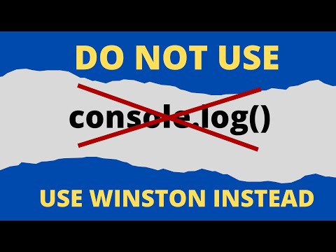 Logging in Express and NodeJs - Winston library introduction
