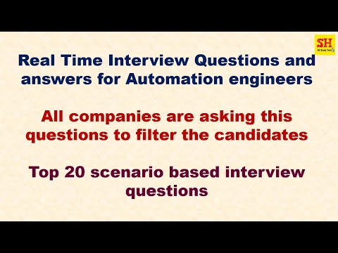 Scenario Based Automation Testing Interview Questions | Top 20 frequently asked by Top Companies |#1