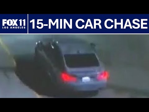 Suspected stolen car leads 15-min police chase | FOX 11 LA