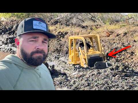 Dozer Down in Deep Mud! How Deep is This Mud Hole?