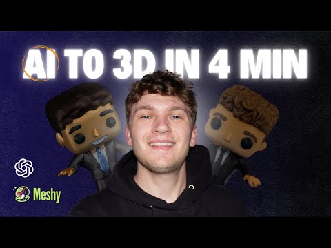 How to Turn Any Image into a 3D Model with AI... FAST! (ChatGPT + Meshy)