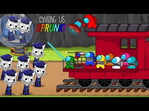 Mini Crewmate Escapes from Officer Sprunki Wenda | Among Us Animation