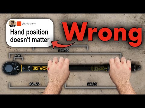 You are using your torque wrench wrong