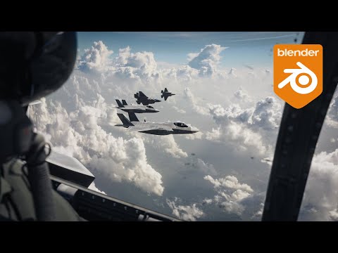 Animating F-35 jets in Blender