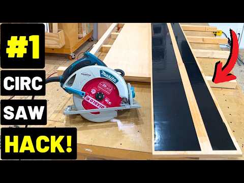 3 BEST Circular Saw HACKS + UPGRADES! (Cut Straight Every Time...#1 TIP! No TRACK SAW Needed...)