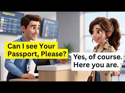10 Airport English Dialogues You MUST Know | Real Travel Conversations (A1–A2)