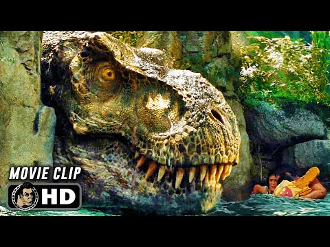 T-Rex River Raft Chase Scene | JURASSIC WORLD REBIRTH (2025) Movie CLIP HD