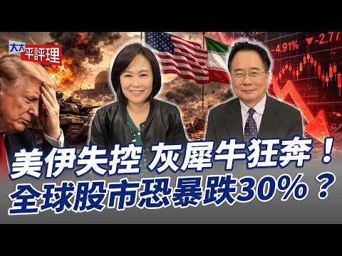 美伊失控 灰犀牛狂奔！全球股市恐暴跌30%？【大大平評理】2026.03.21 平秀琳、蔡正元