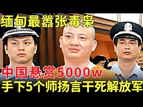 缅甸最嚣张毒枭，中国悬赏5000w，凶名传遍全球，手下5个师扬言干死解放军【历史档案】