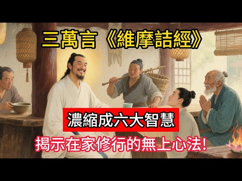 三萬言《維摩詰經》，濃縮成六大智慧，揭示在家修行的無上心法！#佛學 #正能量 #菩提解脫道 #佛教文化 #佛教故事 #人生感悟