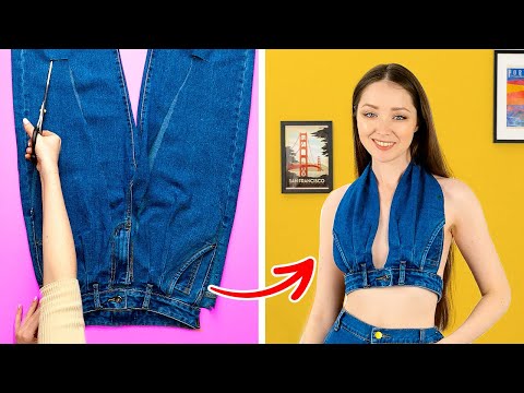 Give Your Old Jeans a Second Life with These Hacks 🔨♻️