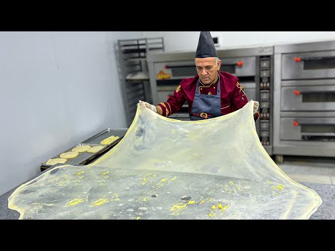 Wonderful TECHNOLOGY of Cooking. GRANDPA Prepares TURKISH food every day. Pide,Menemen, BEYTI KEBAB