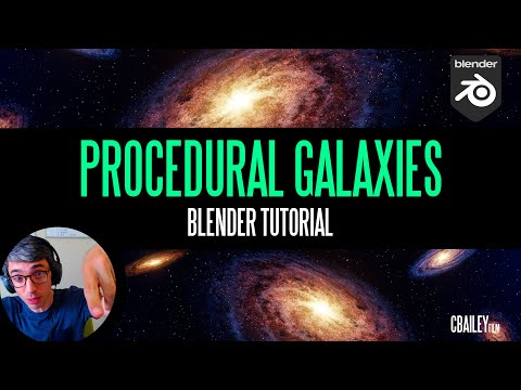 Procedural Galaxies in Blender 2.91!