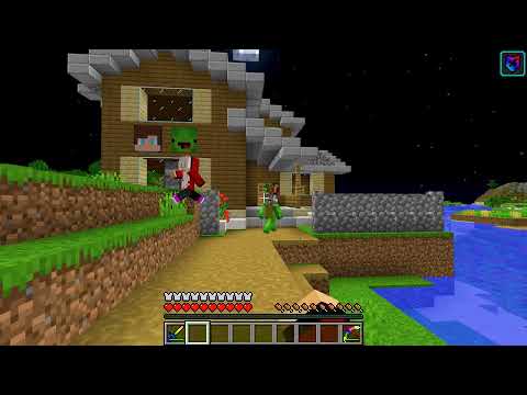 JJ and Mikey Left Their Families and Left The Village in Minecraft - Maizen