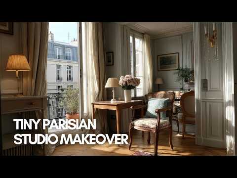 Tiny Parisian Studio Makeover | Step Inside a Charming Tiny Parisian Apartment