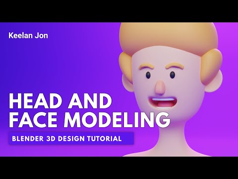 Blender Character Modeling Tutorial - How to model a Face and Head- Blender 3D Tutorial