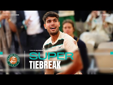 Alcaraz vs Sinner full super tiebreak | Roland-Garros 2025