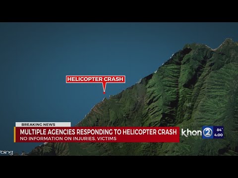 Helicopter crashes into ocean along Kauai’s Na Pali Coast