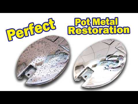 Restoring Pot Metal Fuel Cap: Pitted to Mirror Chrome Transformation!