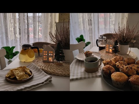 Hello December ☃️| cozy winter days at home, orange tea,cupcakes baking,cooking