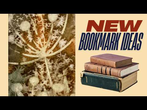 NEW How to make watercolour bookmarks even if you can't paint - Negative stencilling