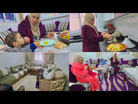 جولة فدار وصال وعلي من بعد تنظيف روتين مع سعد أجواء شتاء فالبادية شوفو شكون جاعندي