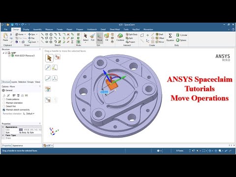 ANSYS Spaceclaim Tutorials for Beginners - Move Module #5