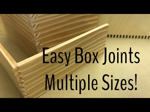 One Box Joint Jig...Many Sizes...No Dado Required!