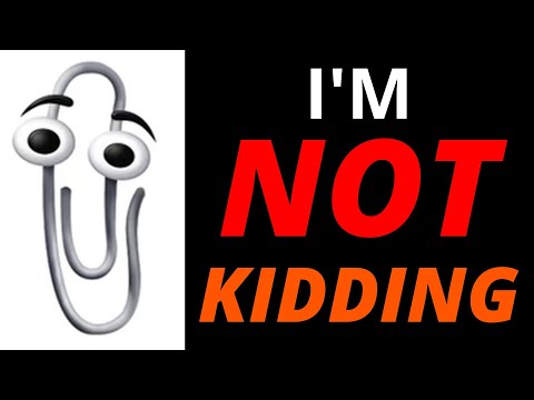 Change your profile picture to clippy. I'm serious