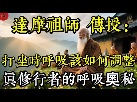 打坐時呼吸該如何調整？達摩祖師揭示：真修行者的呼吸奧秘！|佛教 |佛學知識|修心修行|禪悟人生 |南無阿彌陀佛|養生|談佛心安