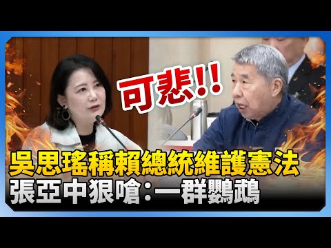 吳思瑤稱賴總統維護憲法　張亞中狠嗆：一群鸚鵡只會跟著主人叫！@ChinaTimes