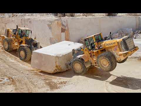 Extreme Technique to Move Expensive Marble From Quarry