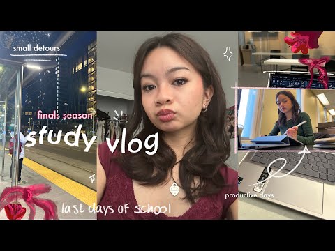 🎧 FINALS STUDY VLOG | finals season, intense studying, cramming