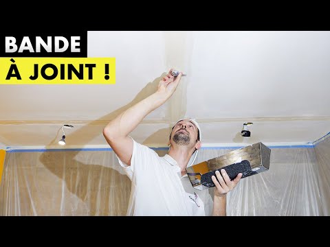 Installing Joint Strips on a Ceiling (Gluing / Loading / Finishing)