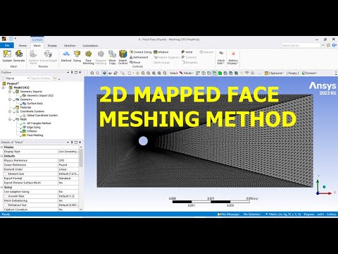 ANSYS Fluent Mapped Face Meshing of a 2D Cylinder | Full Tutorial