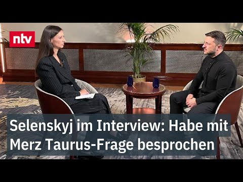 Selenskyj: Habe mit Merz Taurus-Frage besprochen - Interview nach Kanzler-Treffen