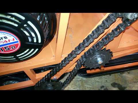 Construction of a homemade SNOW SCOOTER. Dimensions and prices of spare parts.