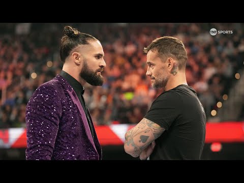 CM PUNK AND SETH ROLLINS FACE TO FACE! 👀 🔥 WWE RAW, December 11 2023