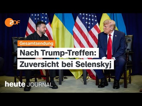 heute journal vom 24.09.2025 Selenskyj bei UN-Vollversammlung, Haushaltsdebatte, Extremwetter