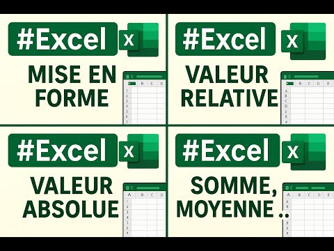 #Excel : mise en forme, valeurs absolues