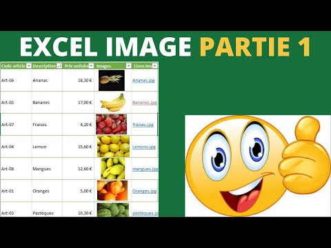Insérer une image dans une cellule Excel 😊