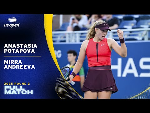 Anastasia Potapova vs. Mirra Andreeva Full Match | 2025 US Open Round 2