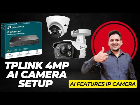 TPLink AI 4MP IP Camera installation with 4K 8CH Tplink NVR 