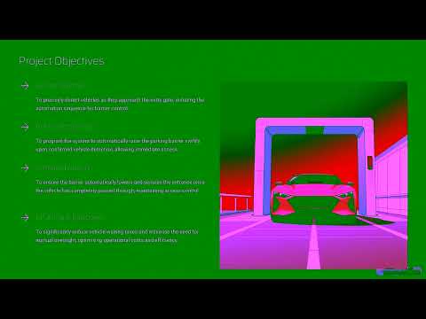 Automatic opening and clossing of car barrier using esp32 servo motor and ultrasonic sensor