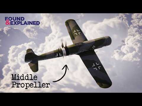 This plane has a propeller... in the middle?