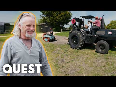 Unbelievable Pulling Power From 70-Year-Old Baby Crawler Brought Back To Life | Shed & Buried