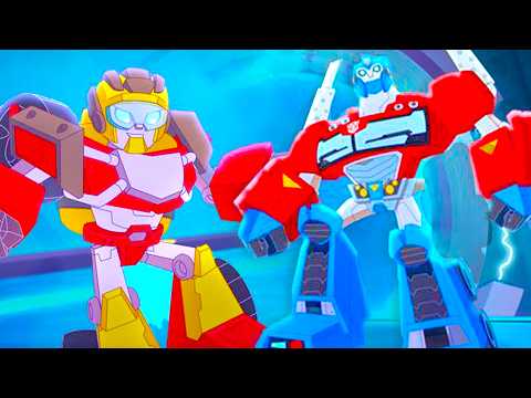 Hot Shot’s BEST Friend Mighty Optimus Prime! 🤖💙 Rescue Bots Academy Full Episode | Cartoon | 10 Mins